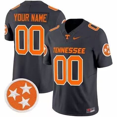 Men 2024 Tennessee Volunteers Custom black nike jersey->customized ncaa jersey->Custom Jersey